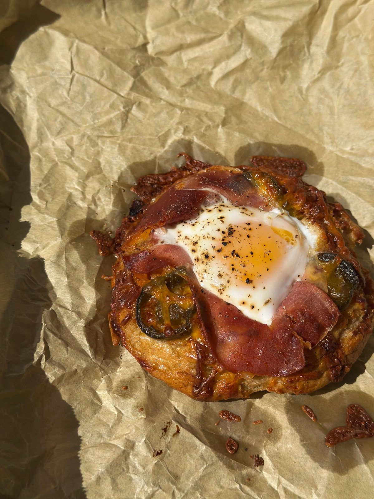 Prosciutto, Cheddar & Egg&nbsp;Bagels